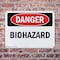 Signmission Biohazard Danger Sign, Plastic, 10in W x 7in L, 2PK OS-2PACK-DS-P-710-L-2411 - alternate 7